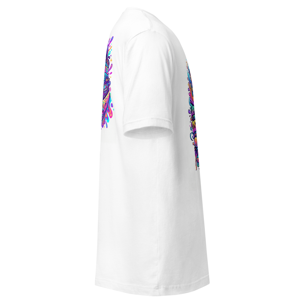 Colorful Astronaut on Moon T-Shirt thumbnail 3