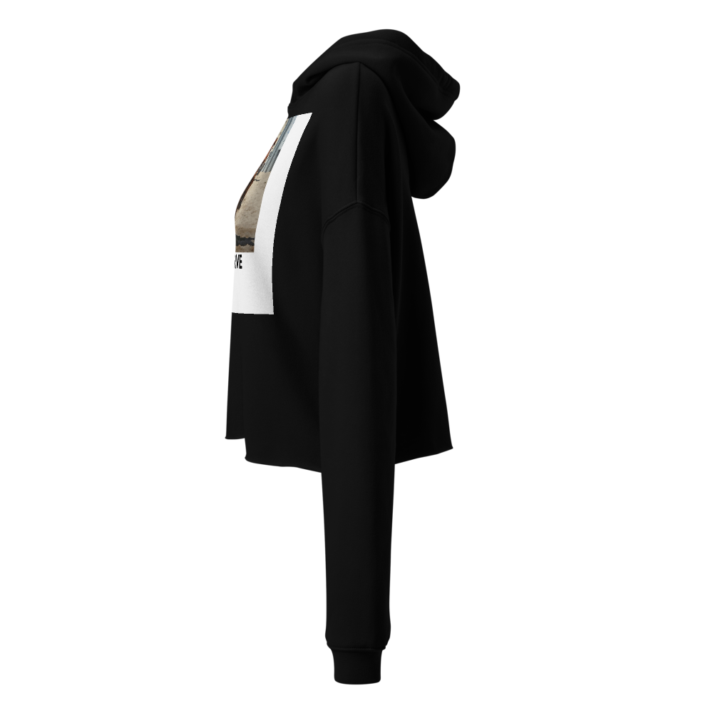 Women's cropped hoodie festival wearing  thumbnail 2