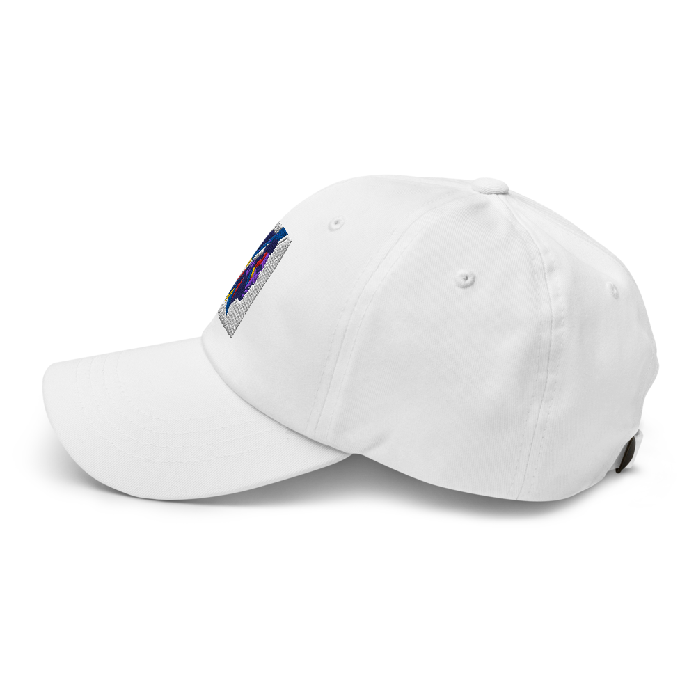 Cyber Synth Portrait Embroidered Dad Hat thumbnail 4