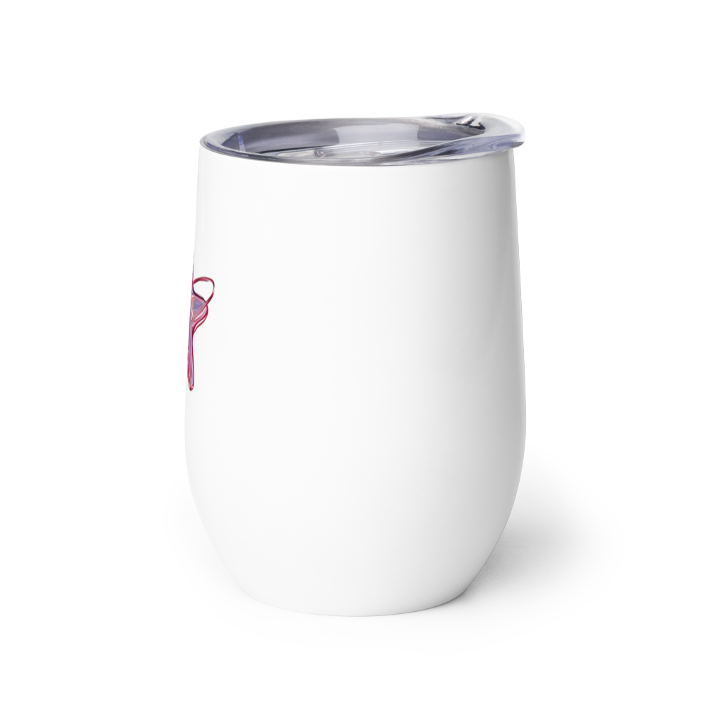 Minimalist Pink Star Insulated Travel Mug thumbnail 3