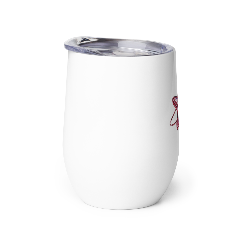 Minimalist Pink Star Insulated Travel Mug thumbnail 4