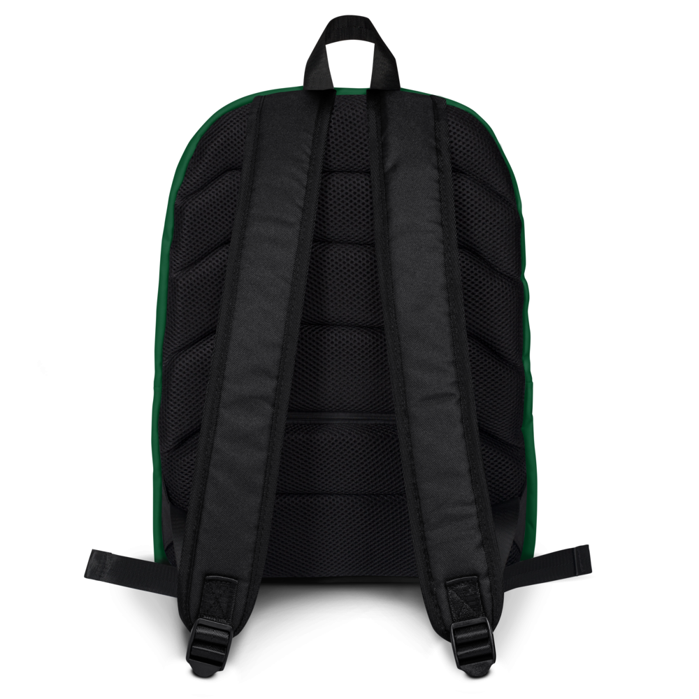 Minimalist Emerald Green Drawstring Backpack thumbnail 2