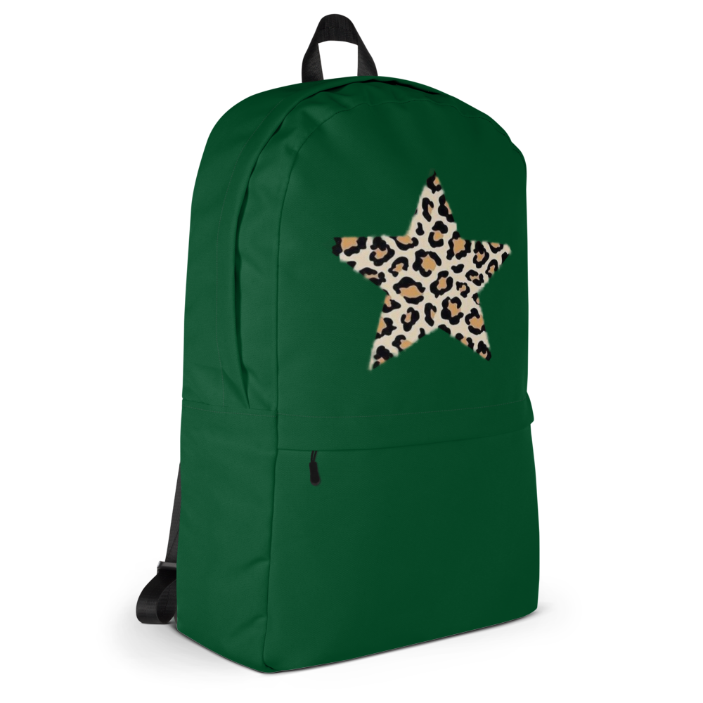 Minimalist Emerald Green Drawstring Backpack thumbnail 3