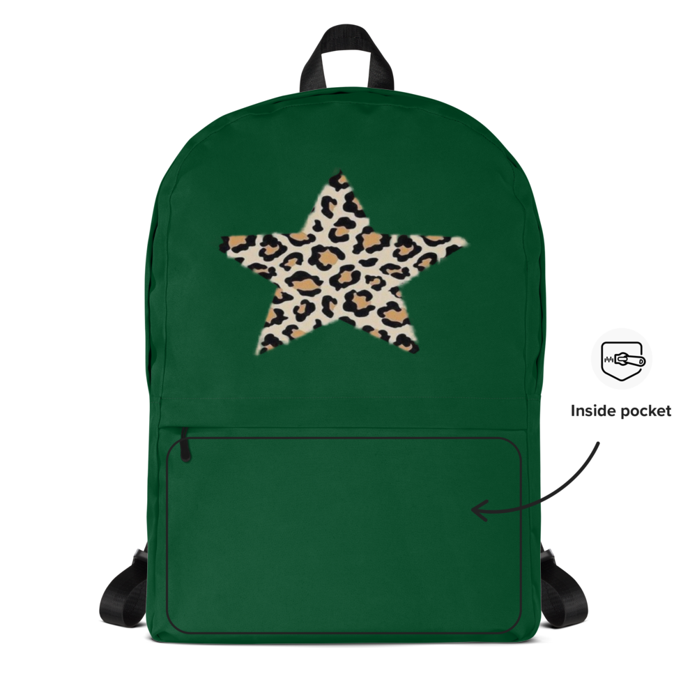 Minimalist Emerald Green Drawstring Backpack thumbnail 4