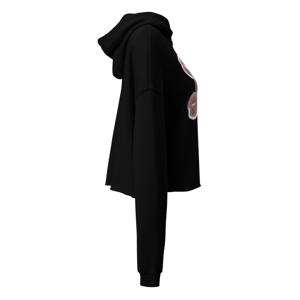 Floral Print Women Cropped Hoodie thumbnail 3