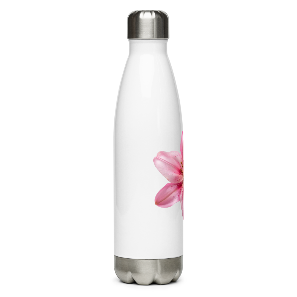 Pink Lily Water Bottle thumbnail 2