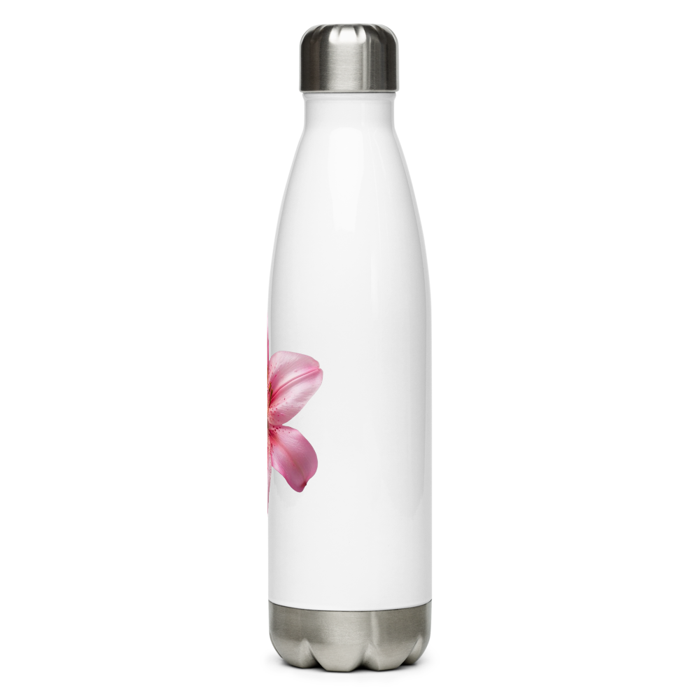 Pink Lily Water Bottle thumbnail 3