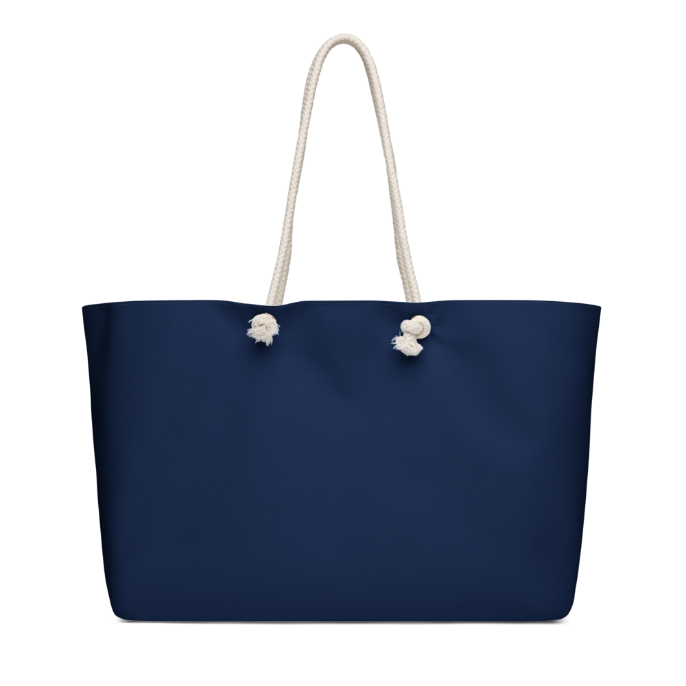 Minimalist Pink Star Dark Navy Tote Bag thumbnail 4