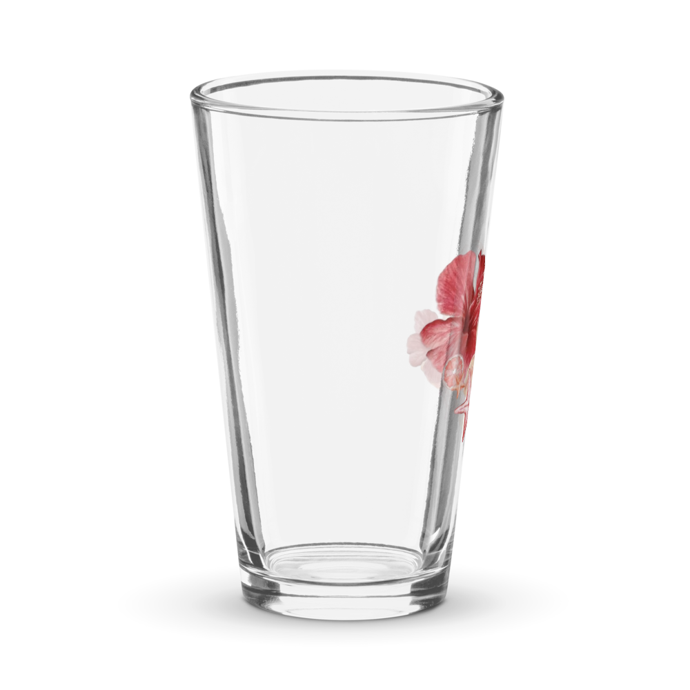 Floral Pint Glass thumbnail 3