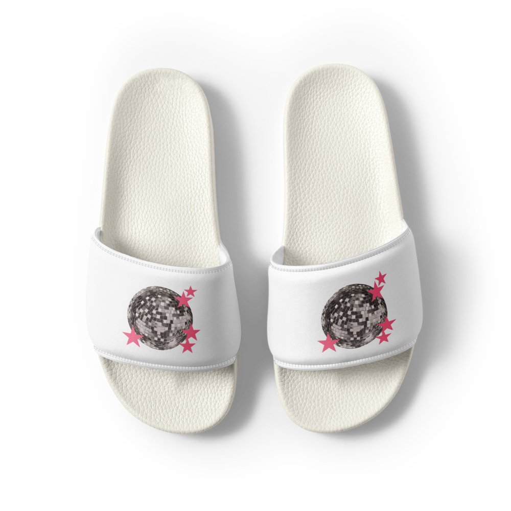 Silver Ball Graphic Women Slides thumbnail 2