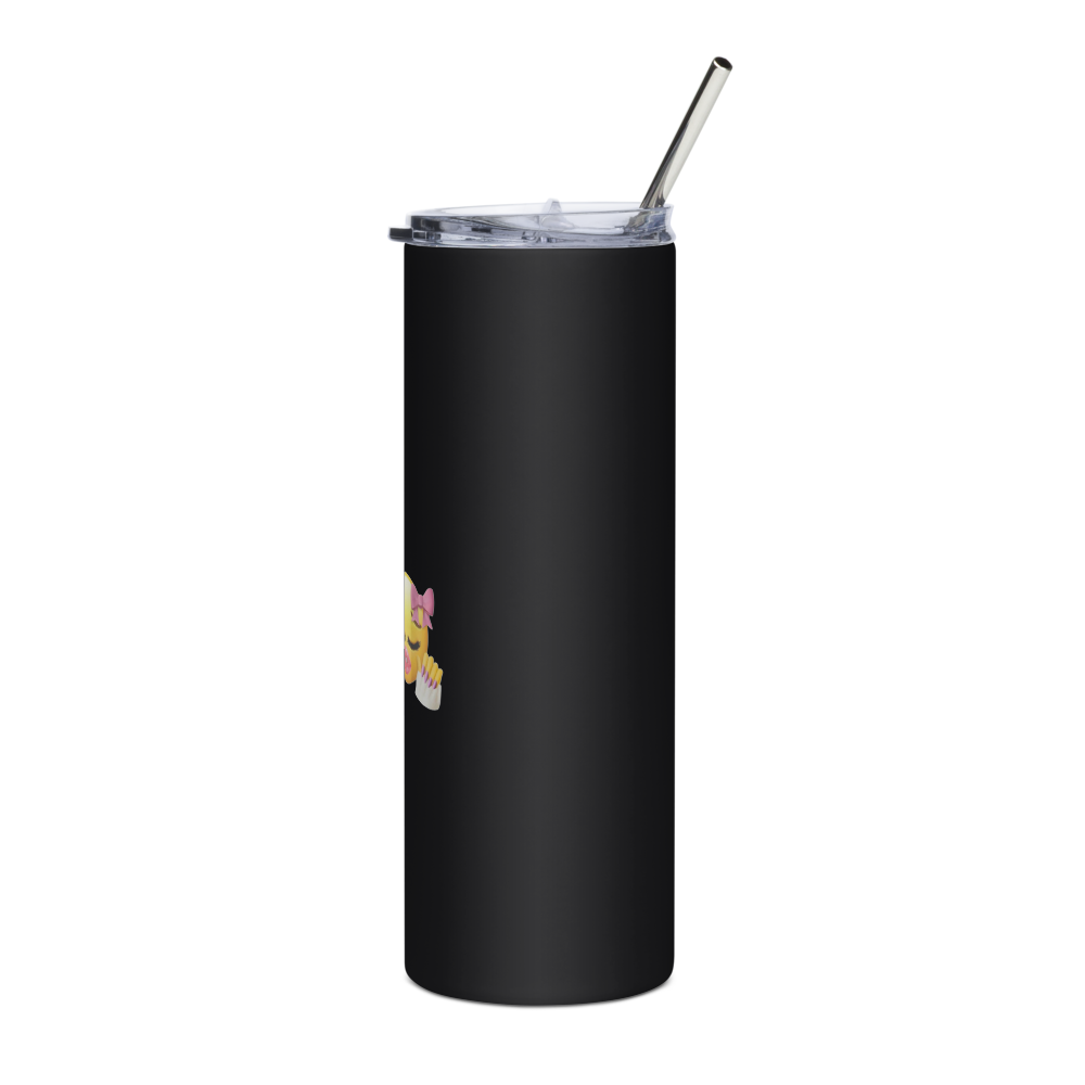 Trendy Girly Emoji Stainless Steel Tumbler thumbnail 3