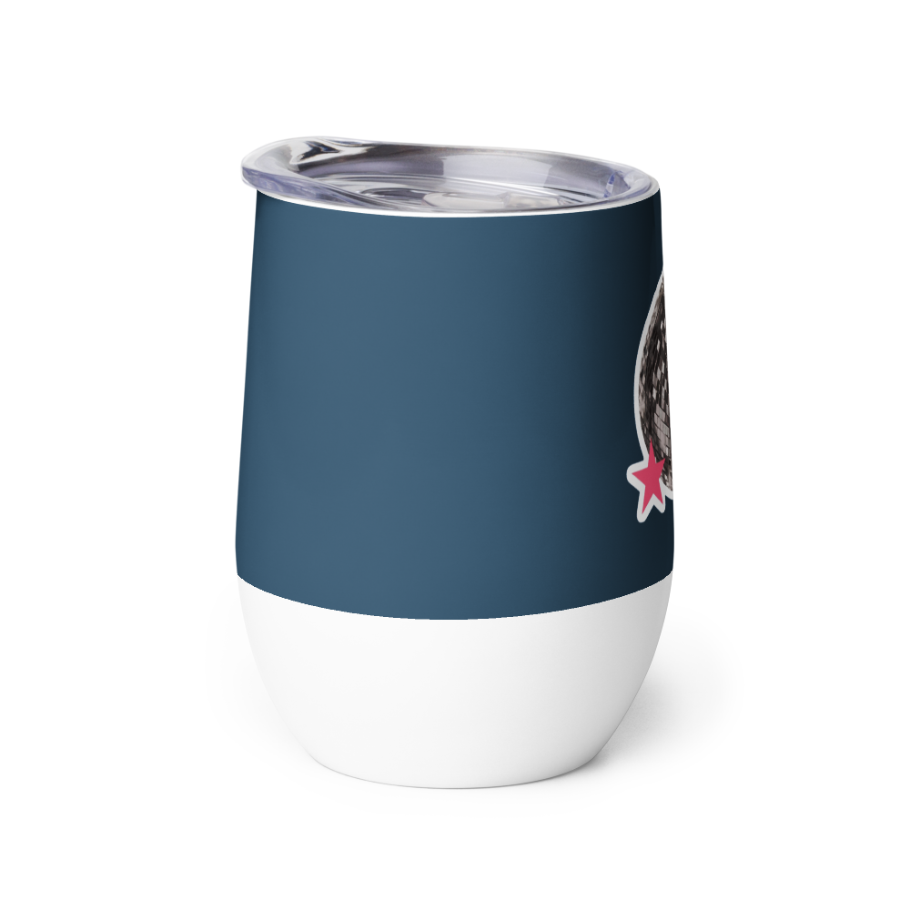 Retro Disco Sparkle: Insulated Wine Tumbler thumbnail 4