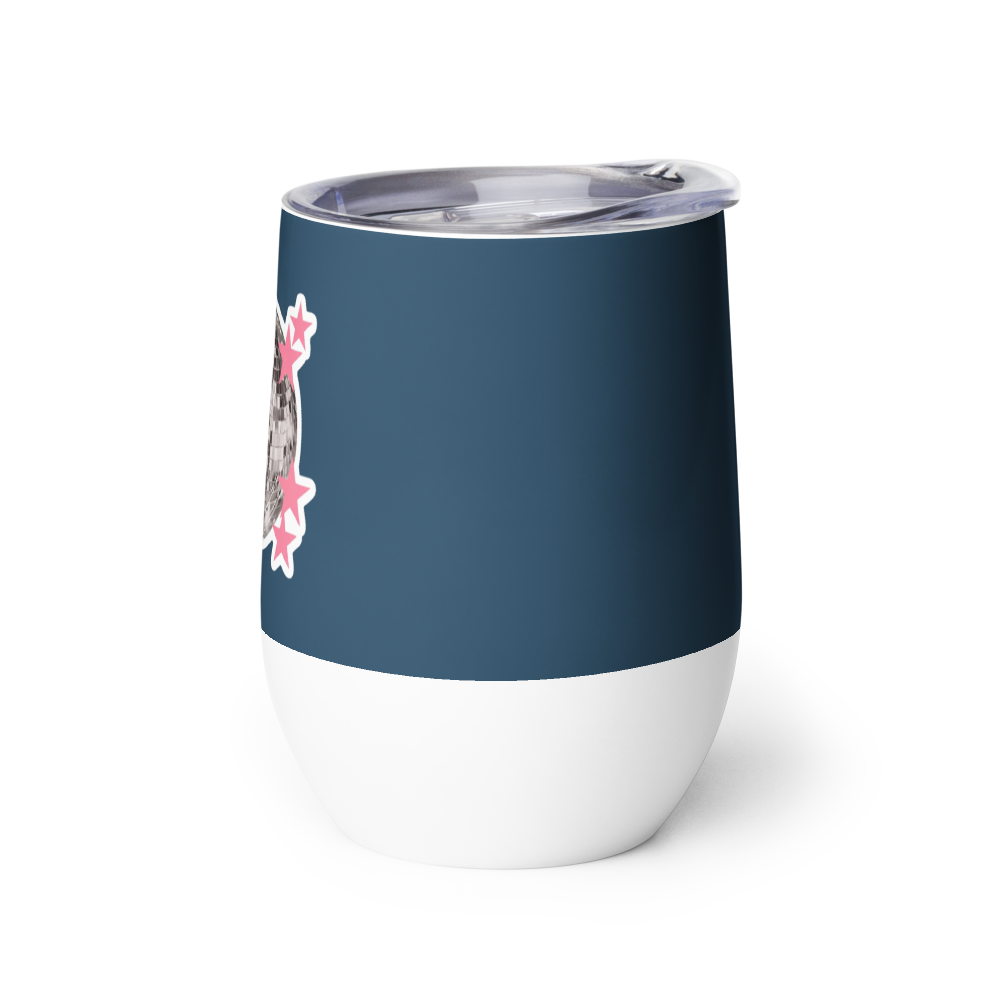 Retro Disco Sparkle: Insulated Wine Tumbler thumbnail 3