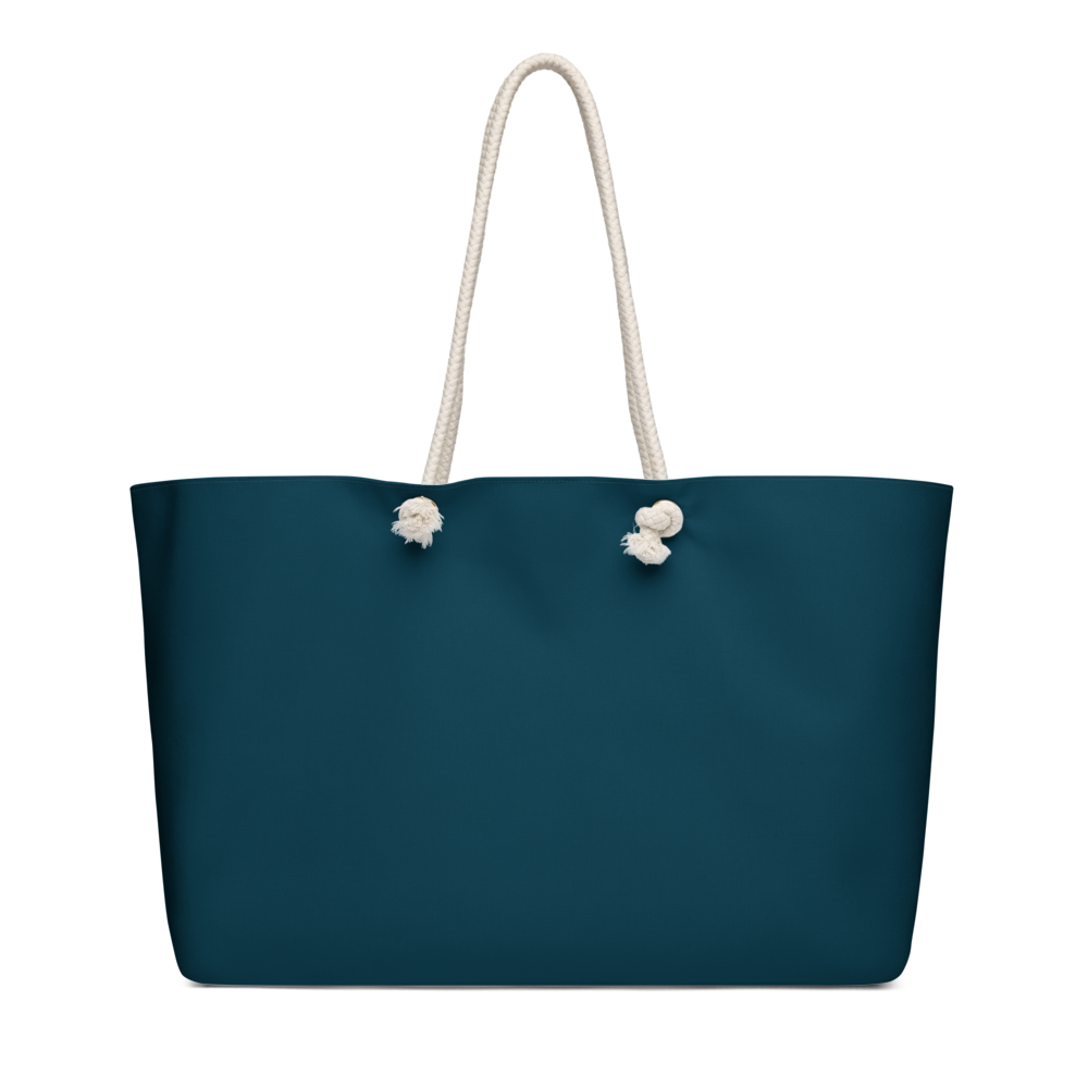 Floral Print Canvas Beach Tote Bag thumbnail 4