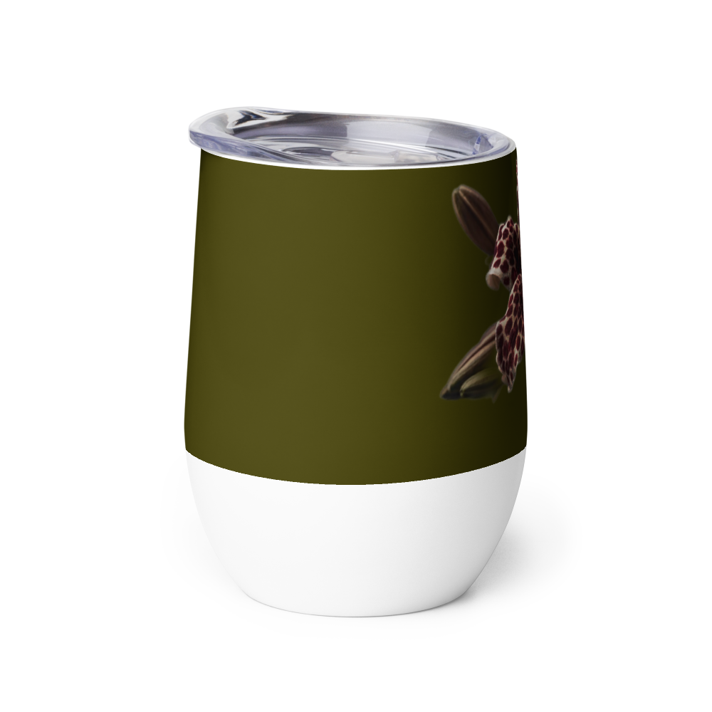 Leopard Lily Wine Tumbler thumbnail 4