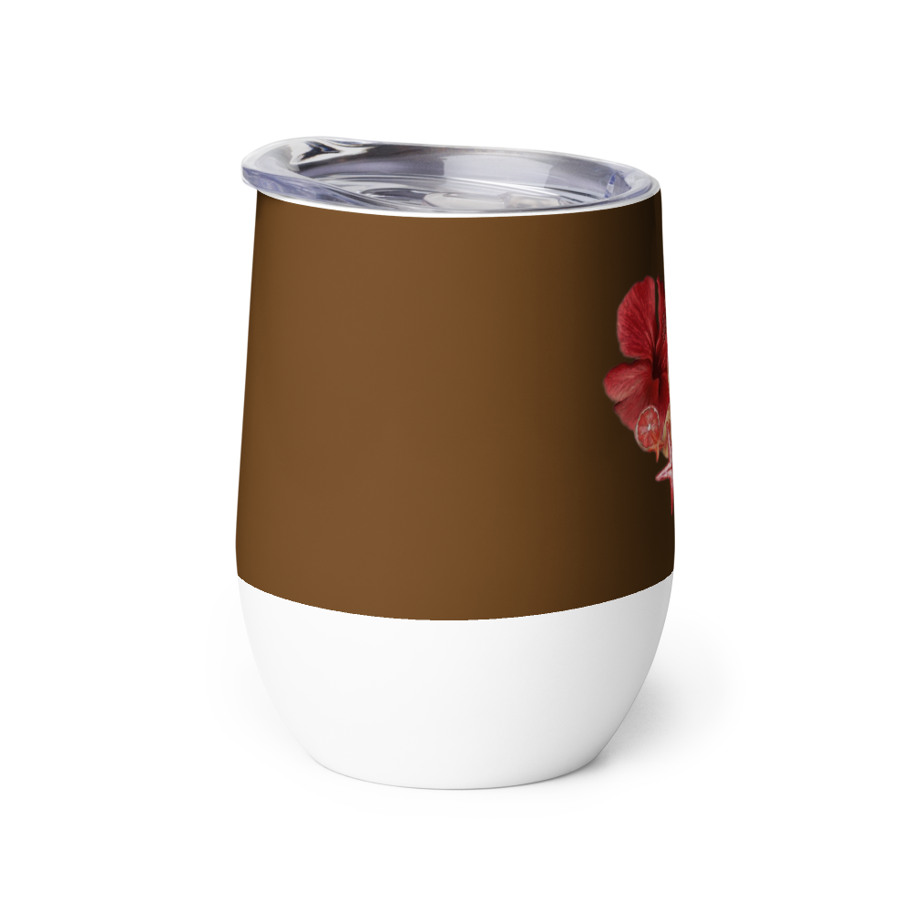 Floral Wine Tumbler thumbnail 4