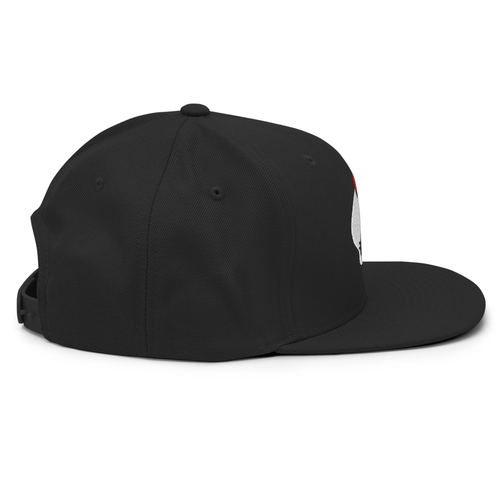 Embroidered Skull Yupoong 6089M Snapback Hat thumbnail 6