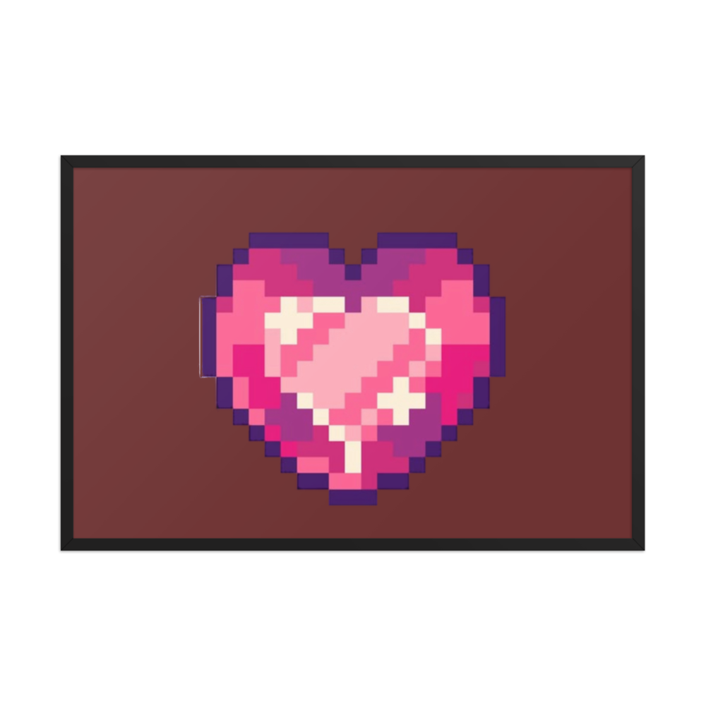 Pixel Heart Poster thumbnail 2