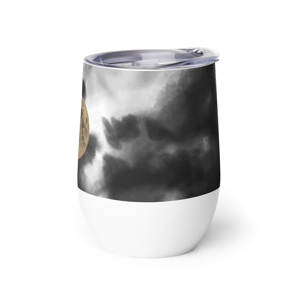 Abstract Gray Art Insulated Travel Mug thumbnail 3