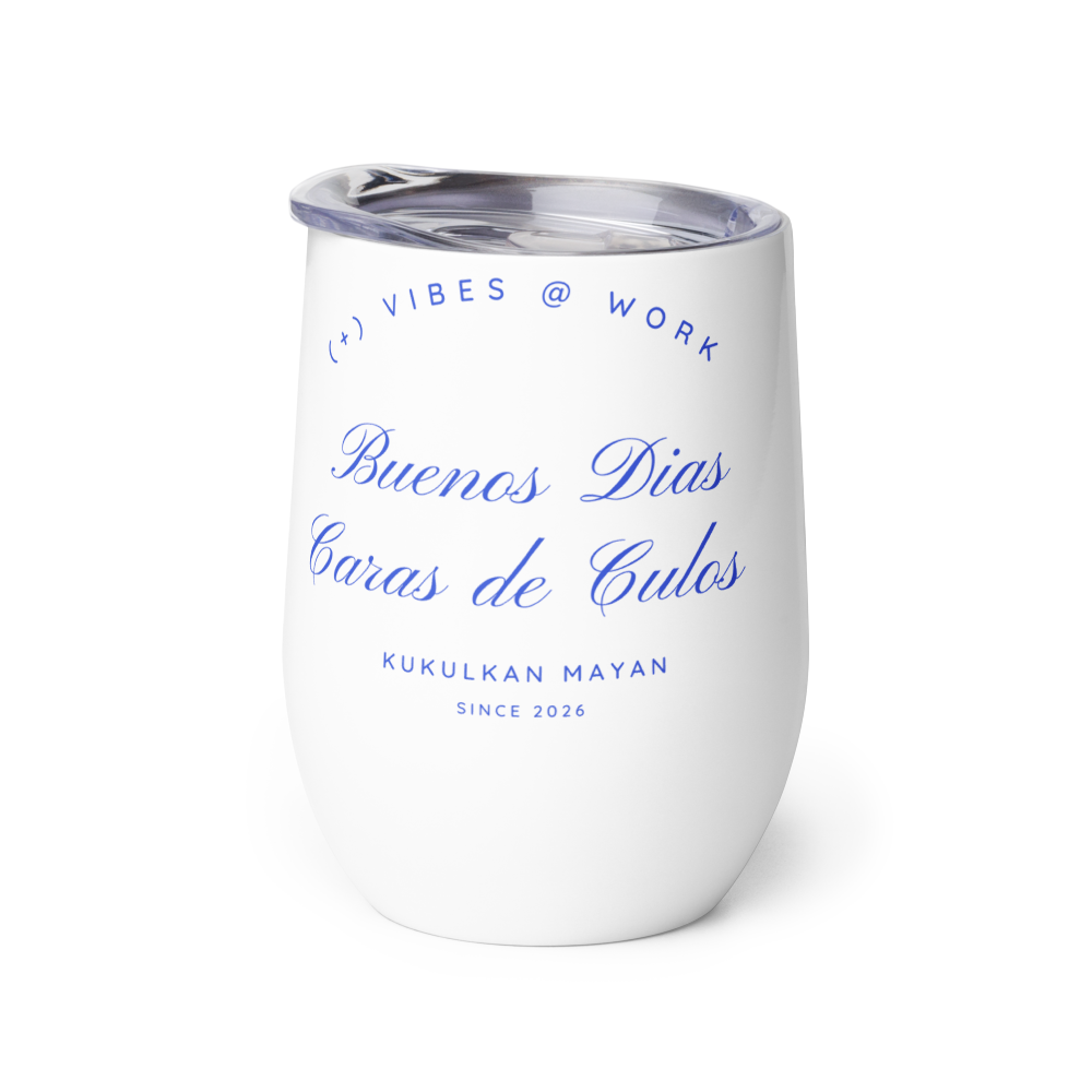 Kukulkan Wine Tumbler: Blue  thumbnail 4