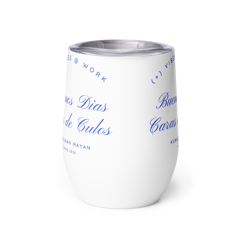Kukulkan Wine Tumbler: Blue  thumbnail 2