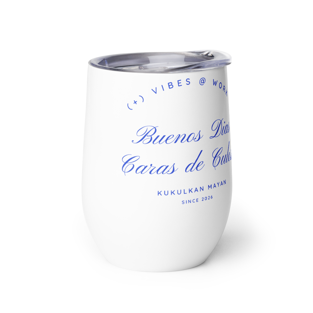 Kukulkan Wine Tumbler: Blue  thumbnail 3