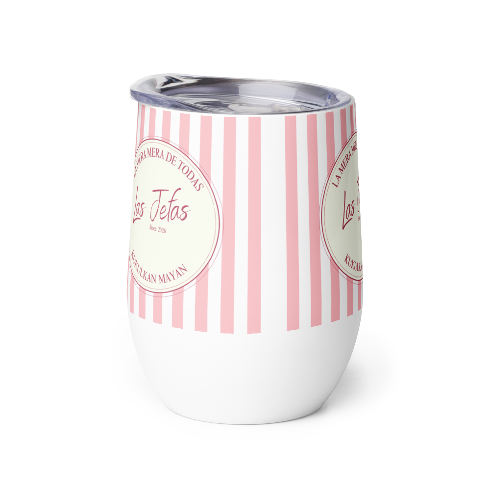 Kukulkan Wine Tumbler: Pink thumbnail 4