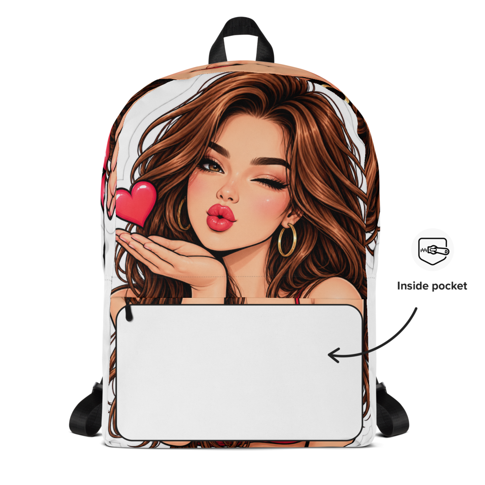 Glamorous Girl Blowing a Kiss Sticker | Flirty Bea thumbnail 5
