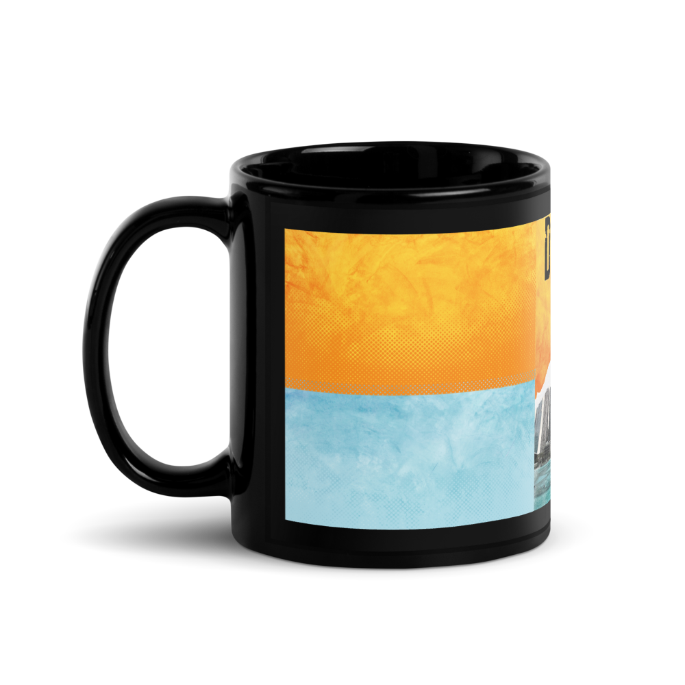 Dubai Skyline Vintage Travel Mug thumbnail 2