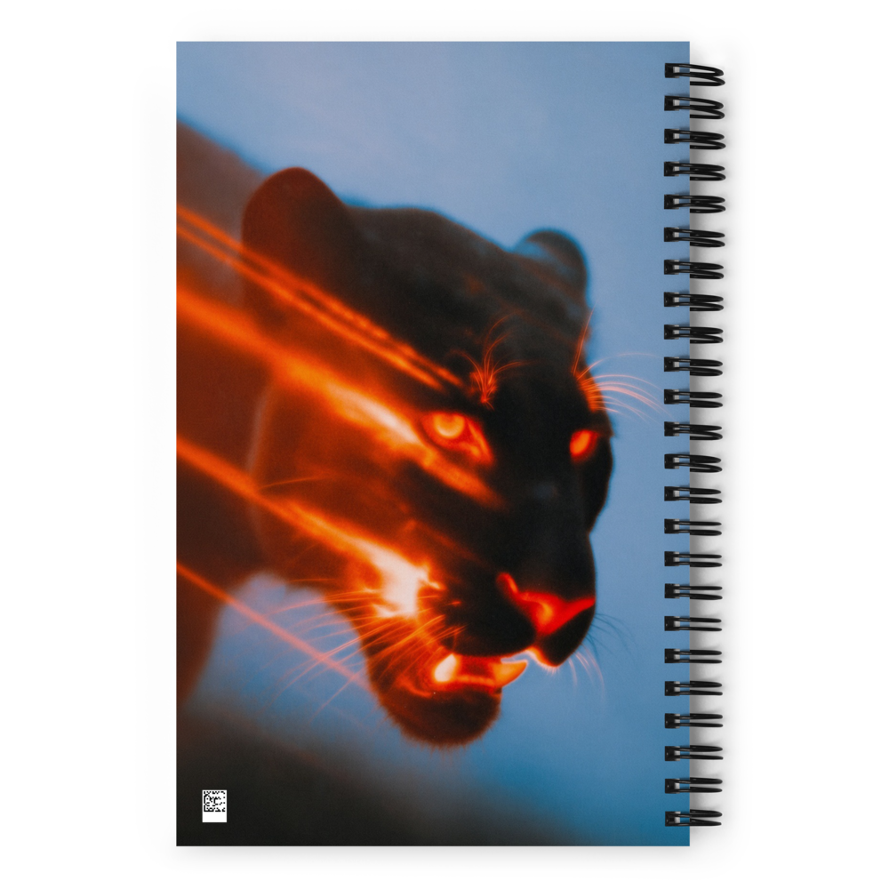 Fire Panther Dotted Spiral Notebook thumbnail 2