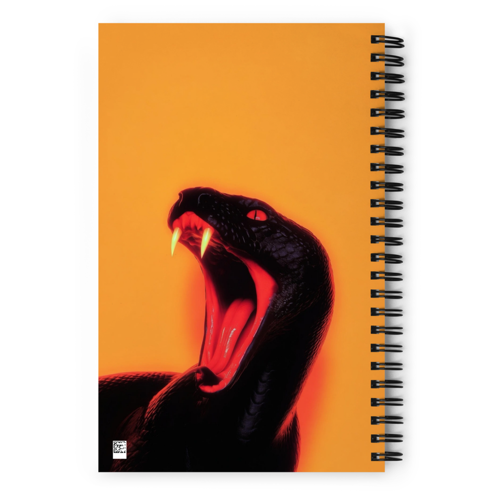 Orange Fang Snake Spiral Notebook thumbnail 2