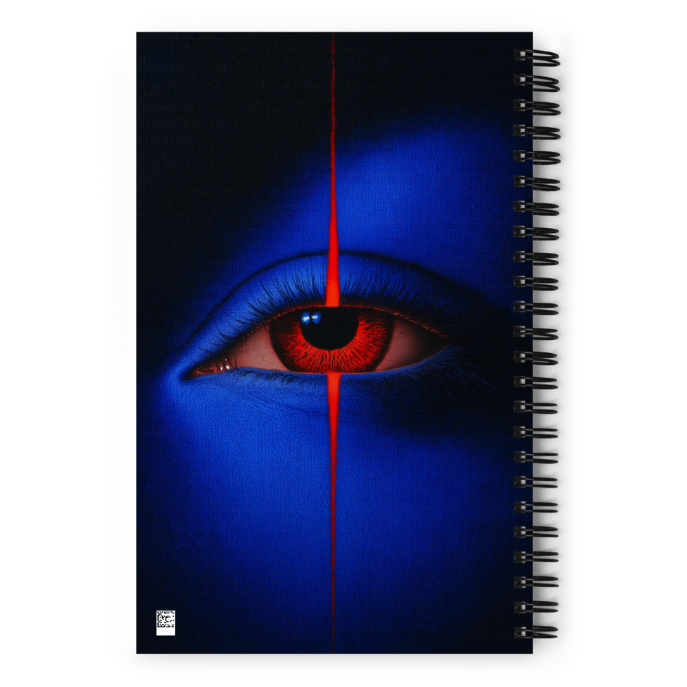 Blue Eye Dotted Spiral Notebook thumbnail 2