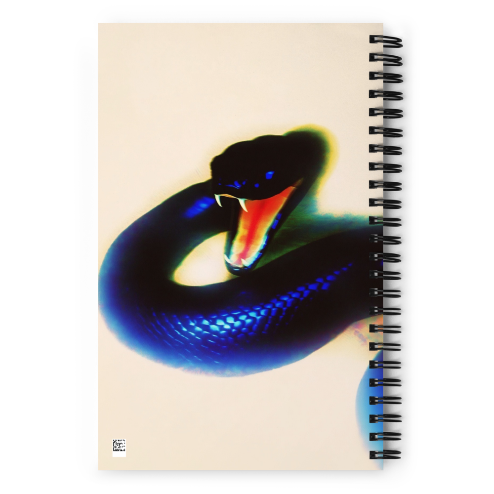 Cream Glow Snake Spiral Notebook thumbnail 2