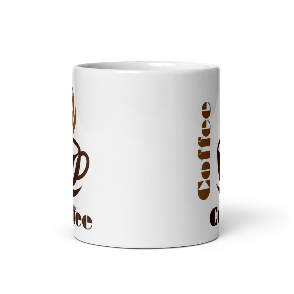 White Glossy Coffee mug thumbnail 2