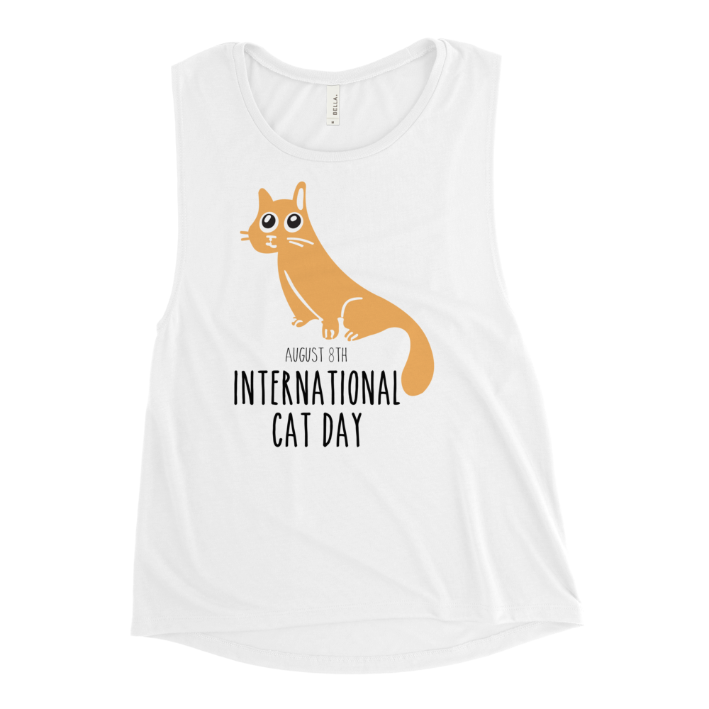 Happy Cat Day Silhouette