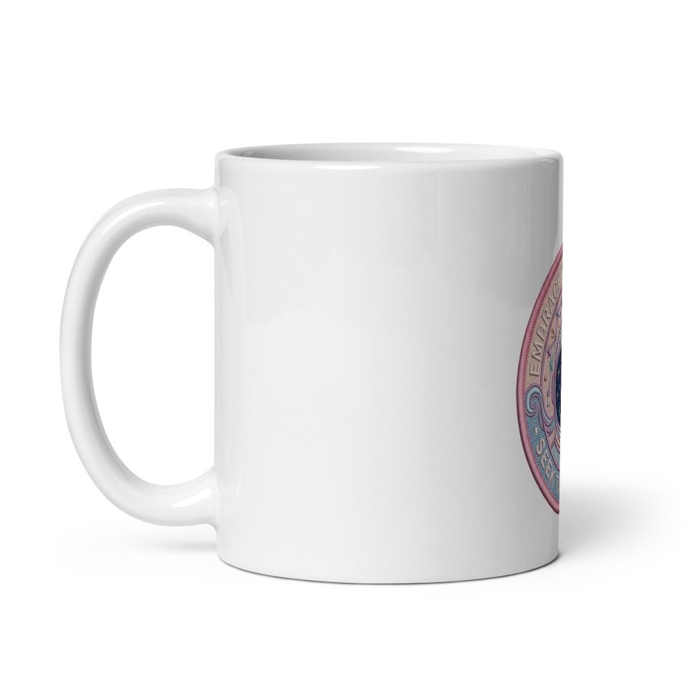 Cosmic Dreams" Pastel Astronaut Mug thumbnail 3