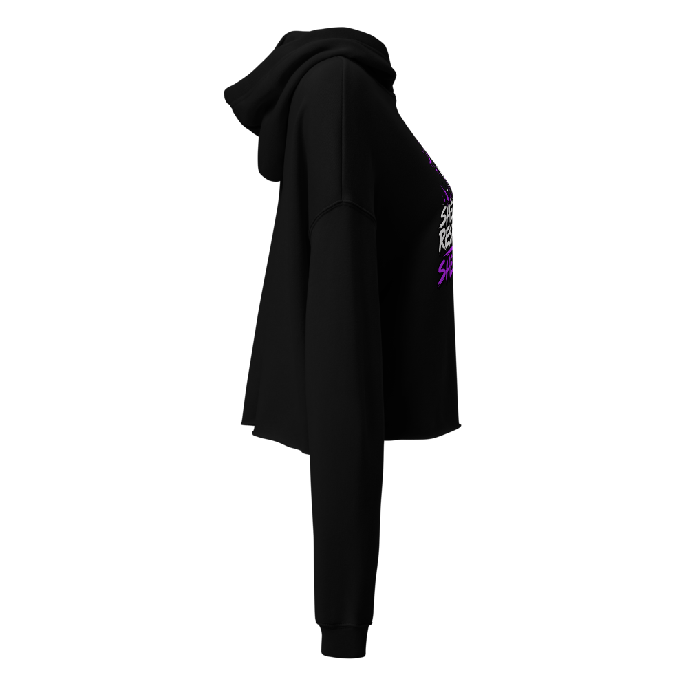 She Respawns She Wins Cropped Gamer Hoodie thumbnail 4