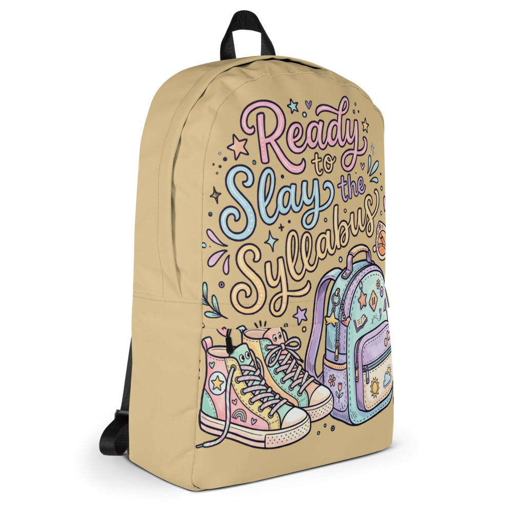 Ready to Slay the Syllabus — Backpack thumbnail 3