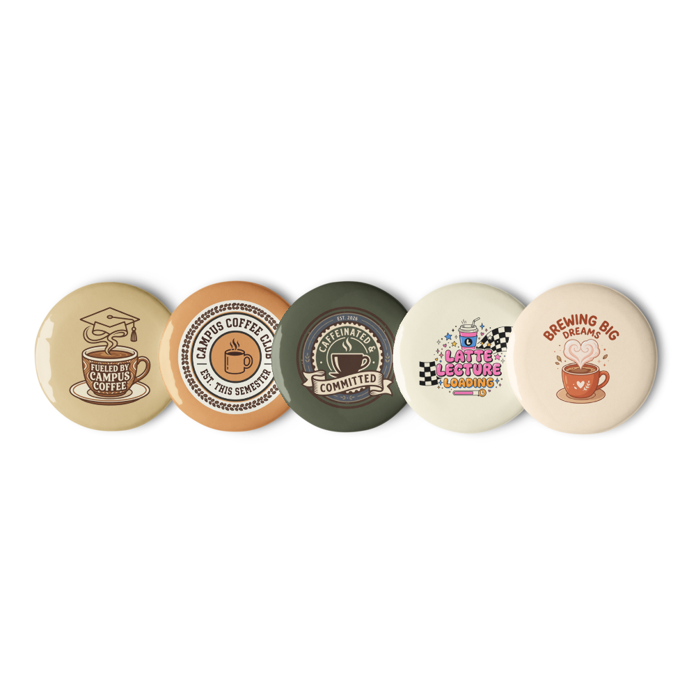 Campus Coffee Club Pin Pack — Set of 5 thumbnail 3