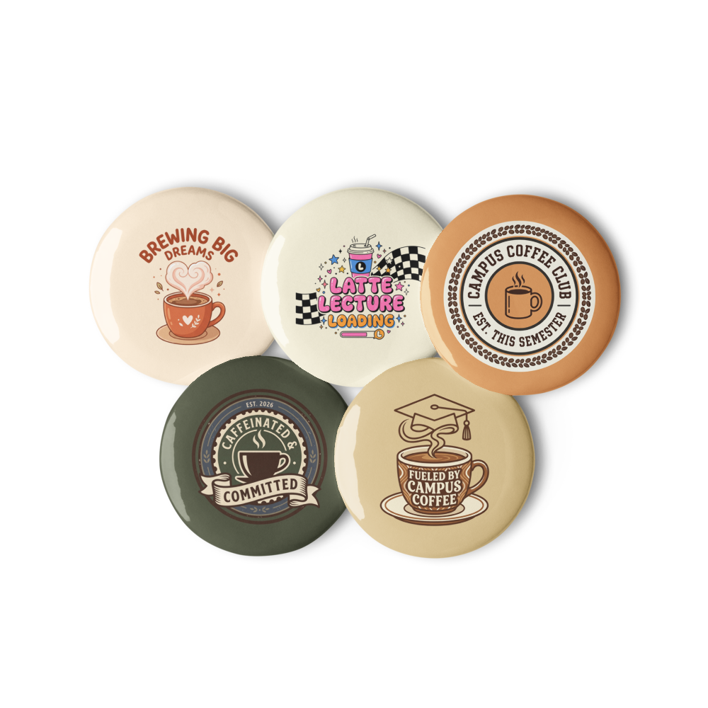 Campus Coffee Club Pin Pack — Set of 5 thumbnail 4