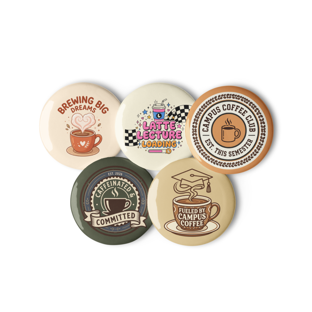 Campus Coffee Club Pin Pack — Set of 5 thumbnail 2