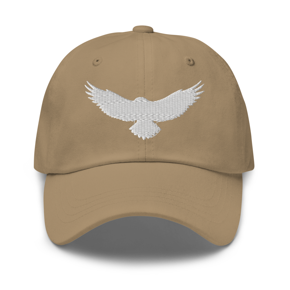 Eagle Classic Dad Hat - Khaki Cotton Baseball Cap thumbnail 2