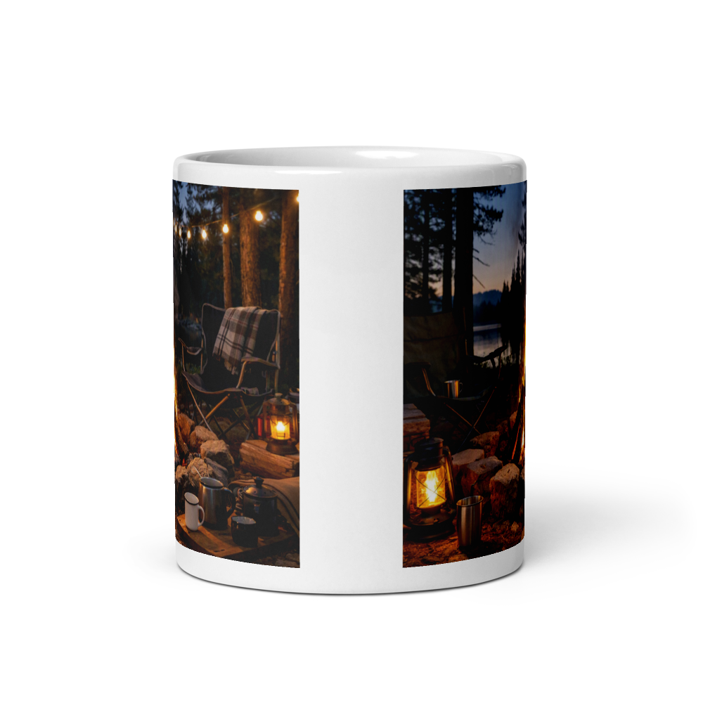 🏕️ The Cozy Campfire – Glossy Mug thumbnail 3
