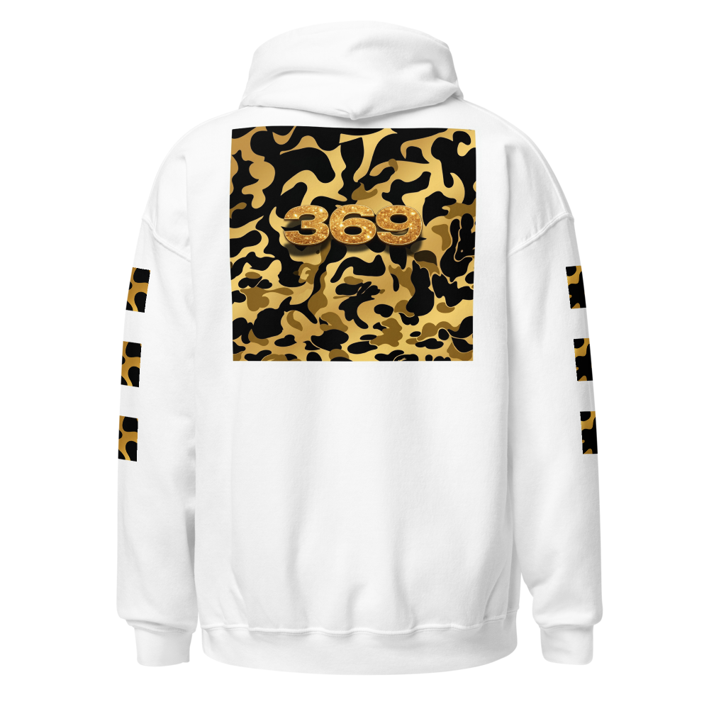 369 Gold Camo Bear - Unisex Heavy Blend Hoodie thumbnail 2