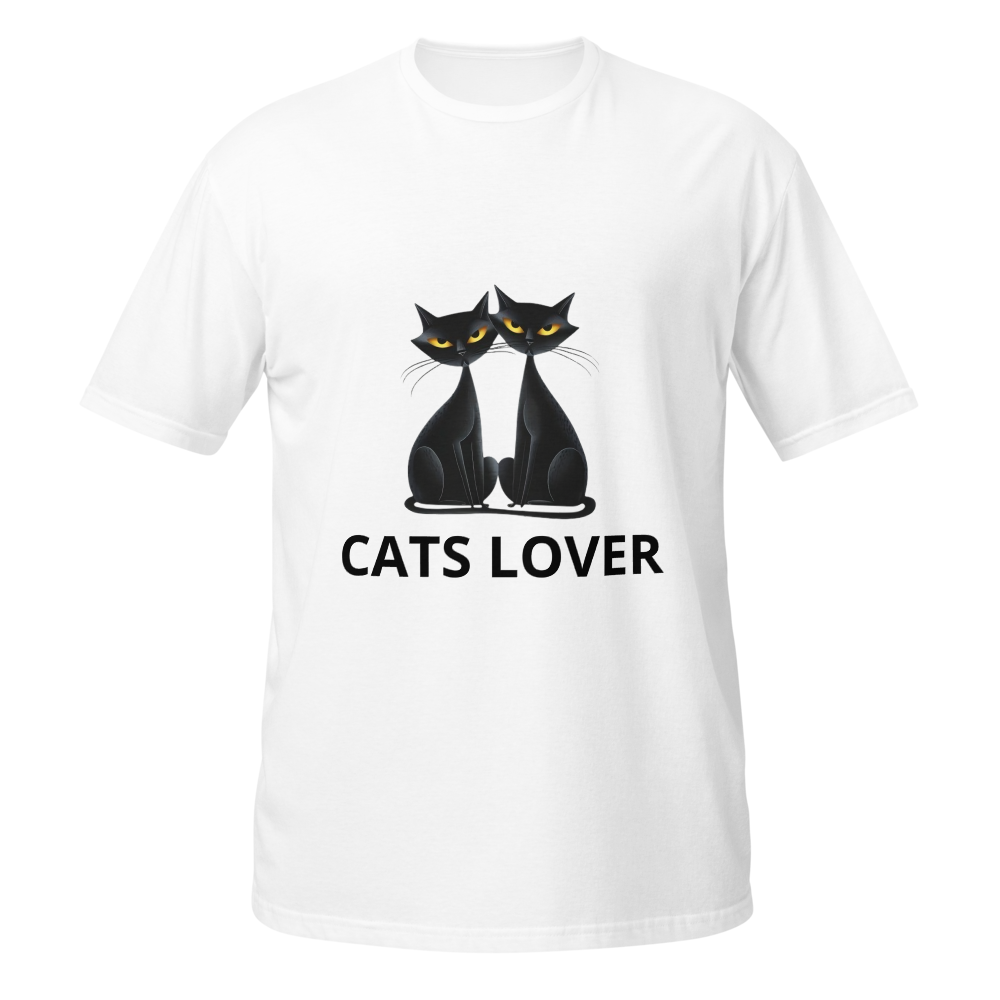 Elegant Black Cats | Cute Cat Lover T-Shirt thumbnail 3