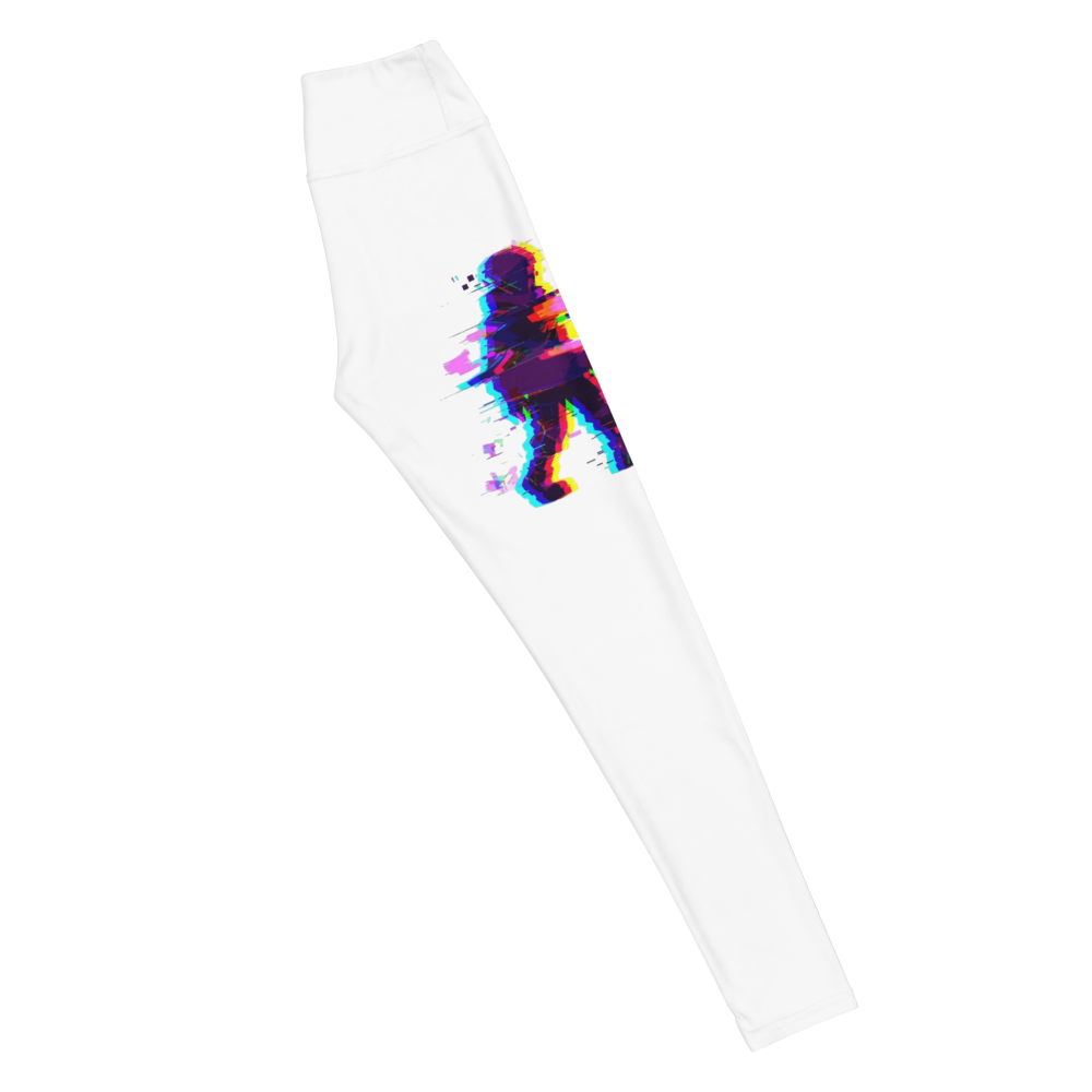 Leggings Yoga Blancos Glitch thumbnail 3