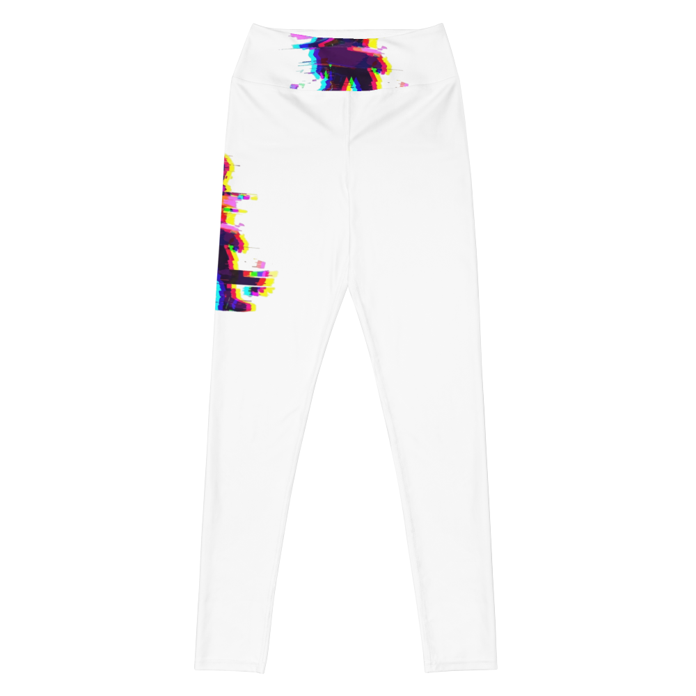 Leggings Yoga Blancos Glitch thumbnail 4