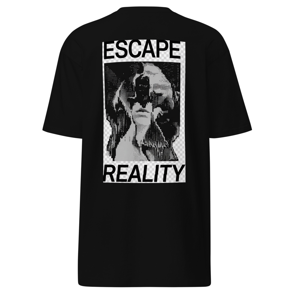 ubran drip-escape reality glitch graphic tee thumbnail 2