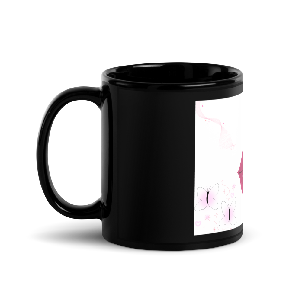 Black Glossy mug 🫦🩷🖤 thumbnail 2