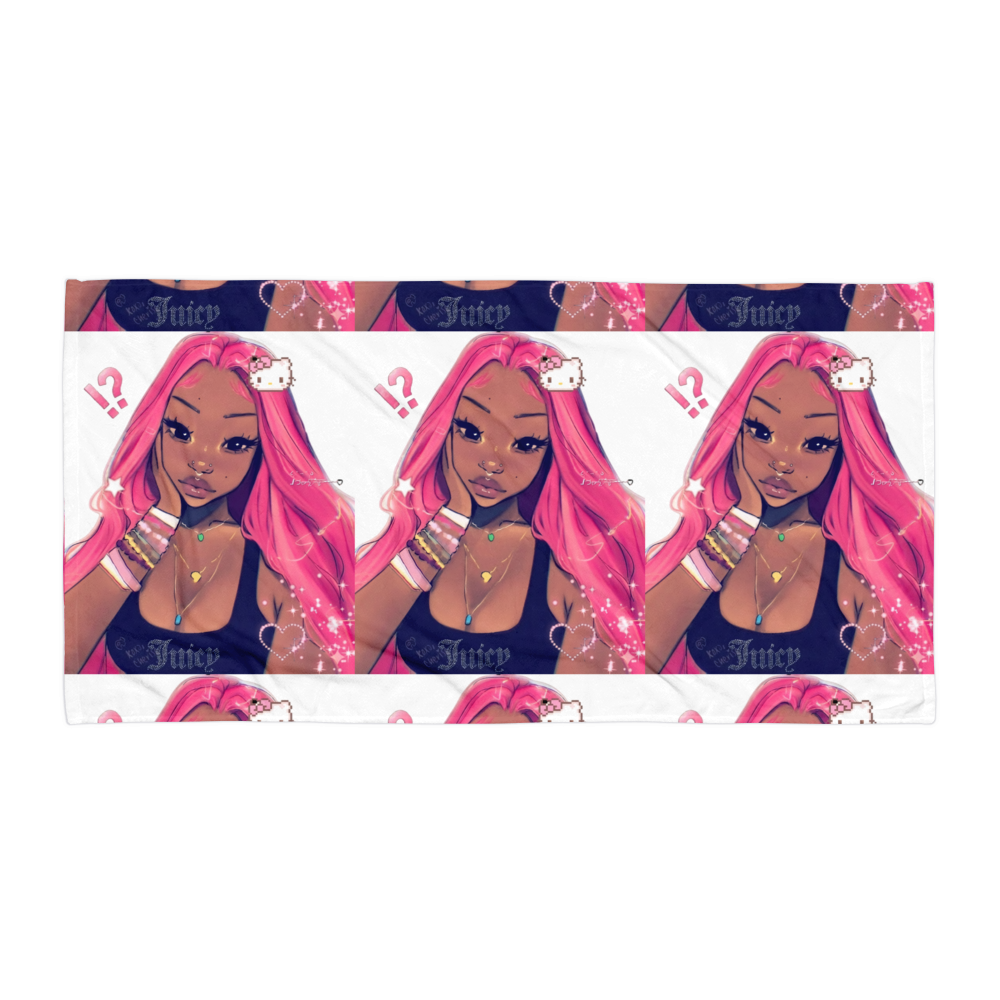 Baddie beach towel 🩷